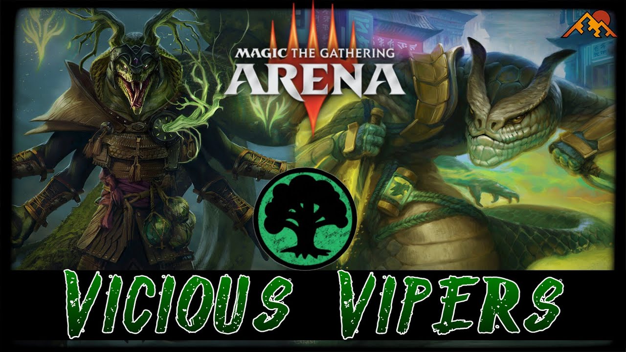 Snake Forest Surprise | MTG Arena - Mono Green Enchantment Counters Stompy Combo Standard Deck
