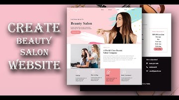 How to create  Beauty salon website using HTML and CSS | Home Page  | Part-One