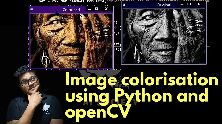 Transform a Black and White image to colored using Python | AI SOCIETY | Sameer Nigam