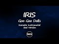 Iris goo goo dolls karaoke instrumental sad version