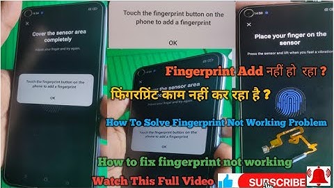 How to fix fingerprint not working Problem l Fingerprint not working? l Fingerprint Add