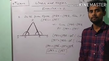 9th class, Lines and Angles, Exercise-4.2, Pb no :4,5,6,7.