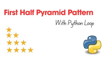 Left Half Pyramid Pattern using Python Loop