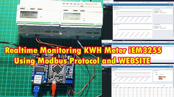Realtime Monitoring KWH Meter SCHNEIDER iEM3255 Using Modbus Protocol and WEBSITE  Komunikasi Modbus