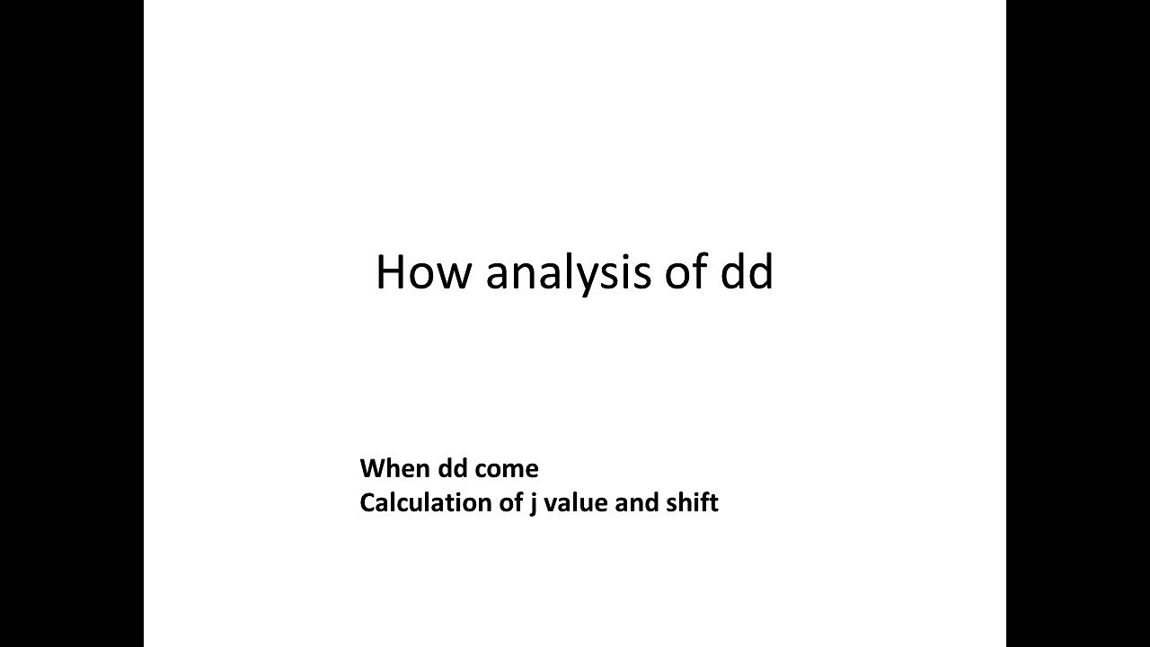 Shift and j value analysis and calculation of doublet of doublet dd nmr