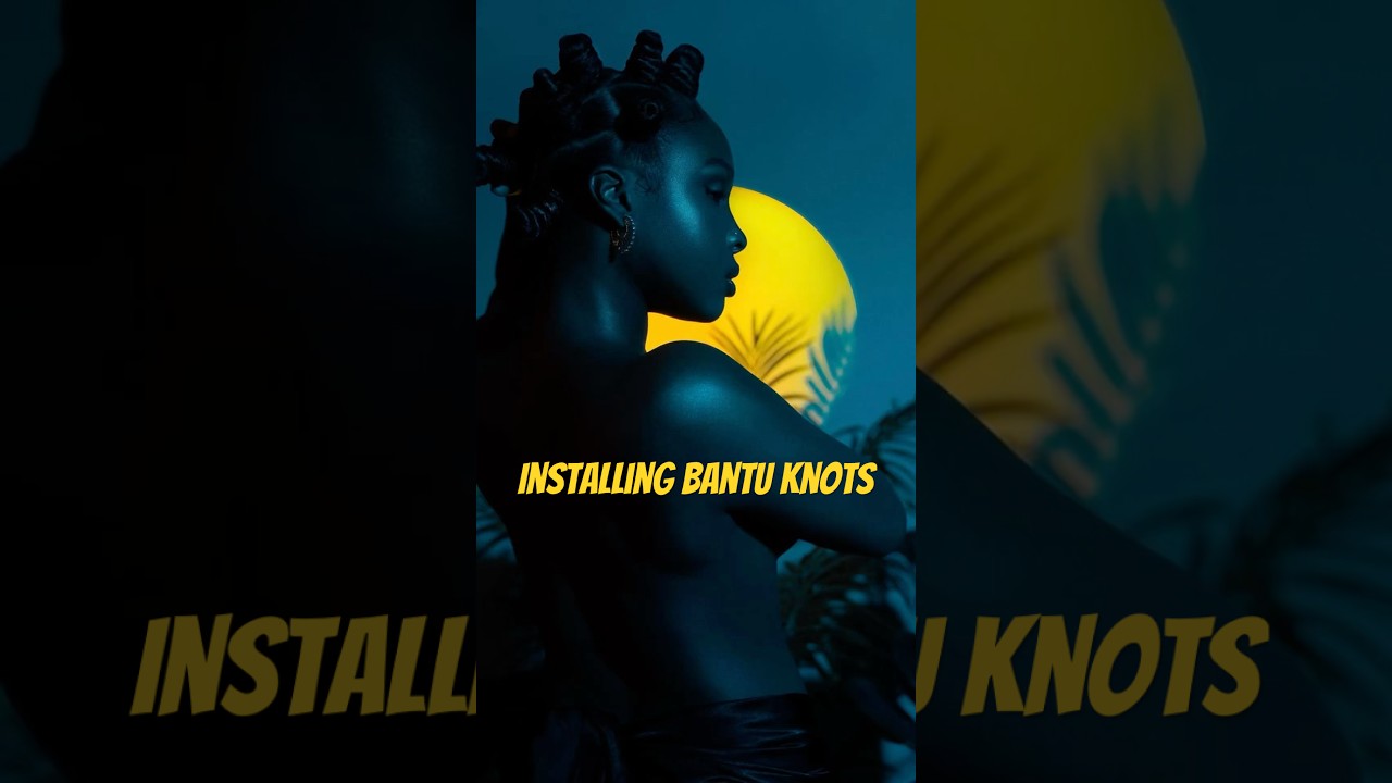 When creative concepts come to life🌝 #bantuknots fit the vibe of this shoot #photoshoot 📸✨