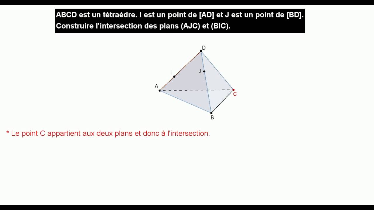 Mathématiques Seconde Intersection de deux plans de l'espace YouTube — free download