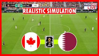 🔴Canada vs Qatar Live | World Cup 2026 | Match Streaming | Video Game Simulation