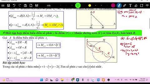 CỰC TRỊ SỐ PHỨC ĐƠN GIẢN