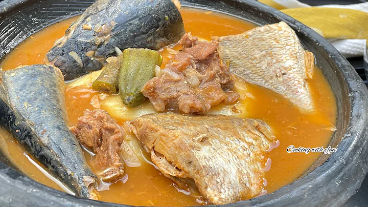 HOW TO MAKE THE ULTIMATE GHANAIAN BEEF & FISH LIGHT SOUP/ PEPPER SOUP RECIPE & YAM FUFU