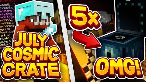 OPENING 5 JULY COSMIC CRATES *OP* BEST CC EVER! | PT.1 Minecraft Factions #2
