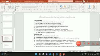 Difference between attribute view , analytic view and calculation