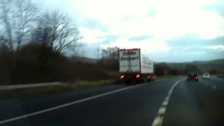 Eddie Stobart abrupt stop on motorway, Patricia Wendy H6347, @ 5:00pm