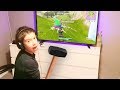 Cette Enfant détruit une télévision à 4000€ à cause de Fortnite .. (RAGE)