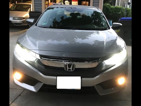Honda 2017 Civic Horn, Fog Lights Upgrade Part 1