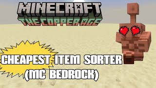 How To Build New Cheapest And Most Efficient Item Sorter In Minecraft Bedrock