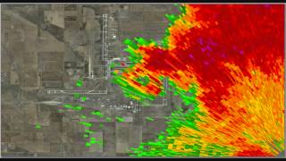 Eye of the Tornado - Denver International Airport - Static radar image