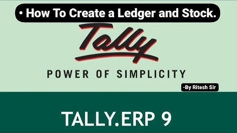 How to create Ledger and Stock in tally ERP 9 #tallyprime #tally #viralvideo #shorts #ledger #stock