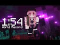 Beating minecraft on only half a heart 154 wr