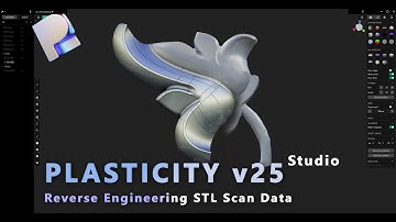 Reverse Engineering STL Scan Data in Plasticity | Showing the principle in Plasticity 2025 beta