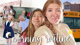 School MORNING ROUTINE w/ 5 kids! *middle school & elementary*