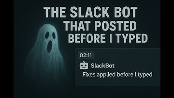 The Slack Bot That Posted Before I Typed — Digital Ghost Story (AI Horror)