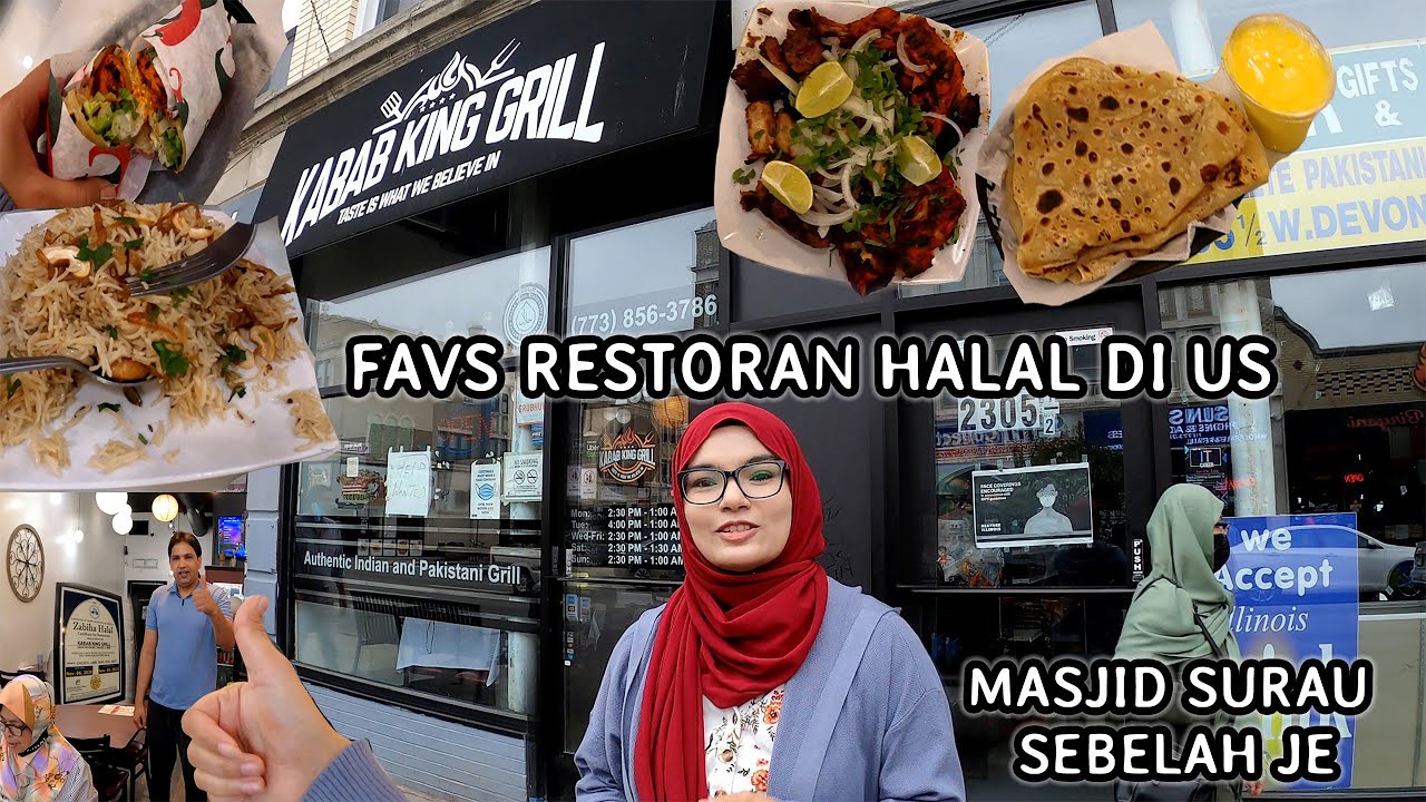 Lunch di Favorite Restoran Halal di US | MASJID SURAU Sebelah Je ...