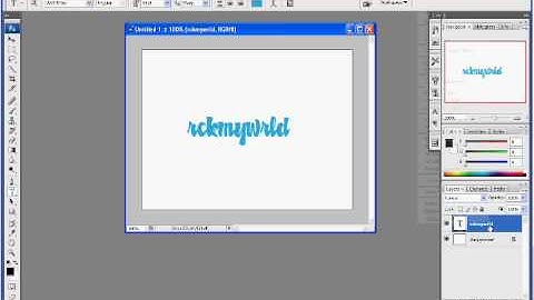 Shiny Text on Photoshop CS3
