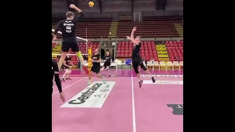 Back row attack volleyball