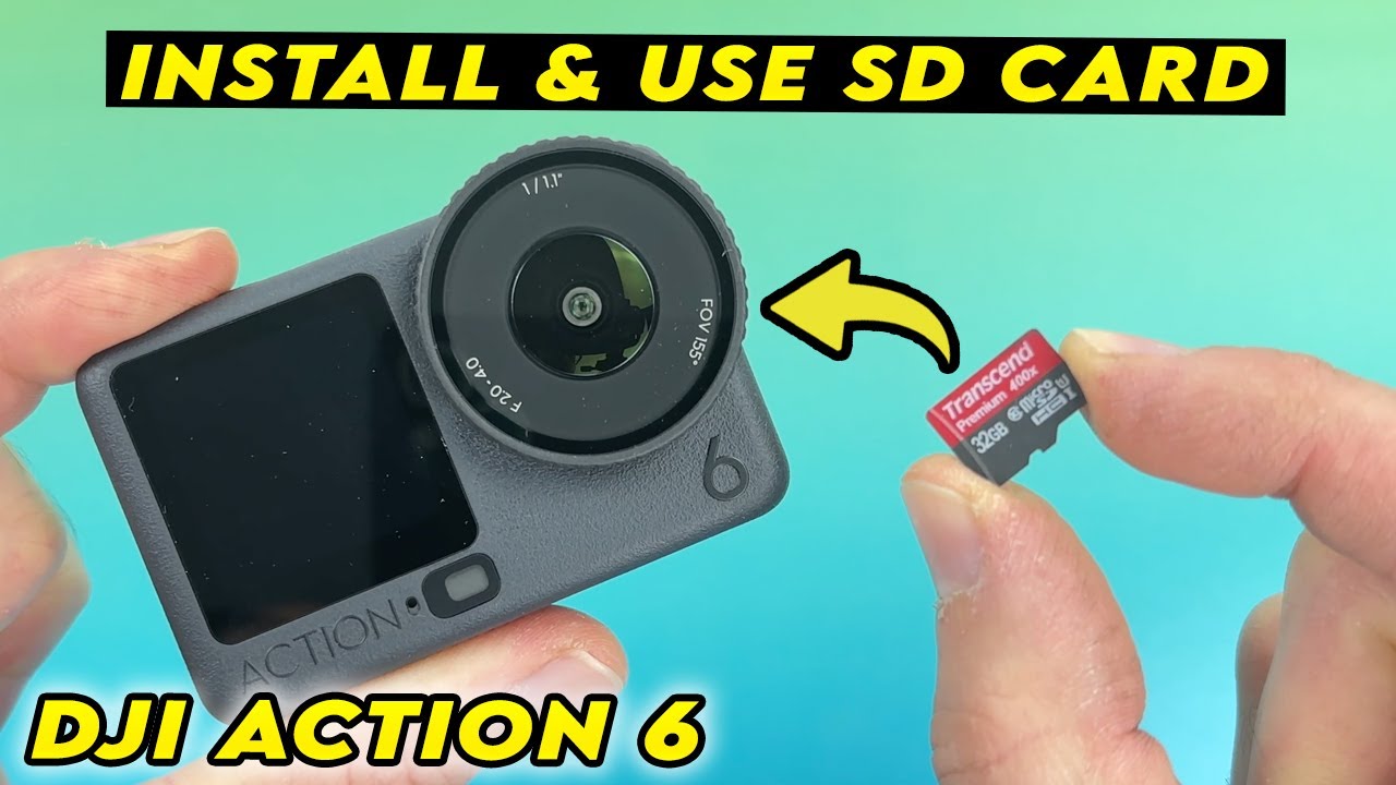 DJI Osmo Action 6: как вставить и использовать SD-карту