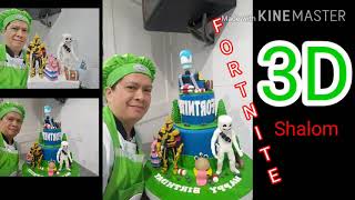 How to make FORTNITE 3D Characters Edible, Birthday Cake Topper