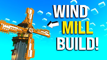 Minecraft Wind Mill Tutorial 1.21 - +Interior - Java & Bedrock & PE