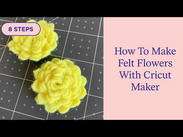 How to Cut and Make a Felt Flower Pillow with the Cricut Maker - MY 100  YEAR OLD HOME