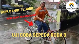 ORDER WA : 089620424431 SAATNYA MENGUJI COBA SEPEDA RODA 3 CUSTOM I #ENGINEER_KREATIF