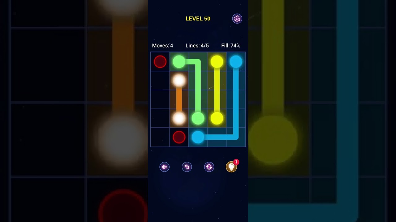 Max Level Pro Light Connect Puzzle Gameplay  (iOS - Android) Shorts # 50