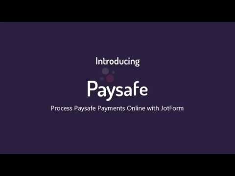 Integrate Paysafe with Jotform