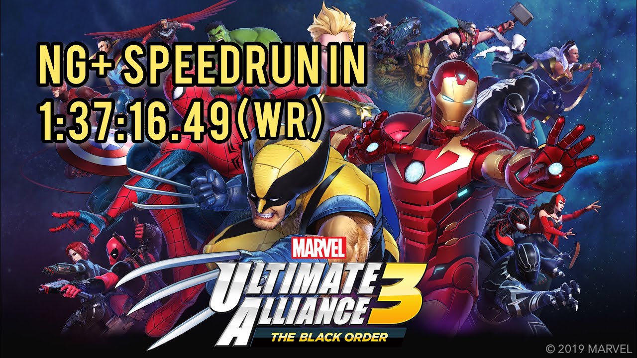 SPEEDRUN: Marvel Ultimate Alliance 3: The Black Order NG+ in 