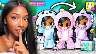 Download Lagu We Went Undercover As REALISTIC TRIPLET BABIES IN LIFE TOGETHER ⭐ (Roblox Snapchat) MP3