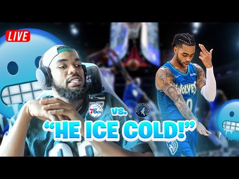 Karl-Anthony Towns Reacts to the Overtime Win over the Philadelphia 76ers ICE COLD D-LO