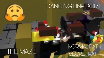 DANCING LINE PORT THE MAZE (NORMAL PATH SECRET PATH) ENDING