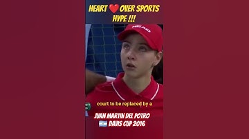 Sportsmanship Stories Ep.1: Del Potro pauses the match to care for a hurt Ball girl #shorts