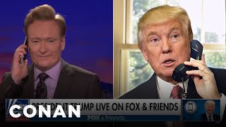 Trump Calls Into CONAN To Discuss The Big News | CONAN on TBS