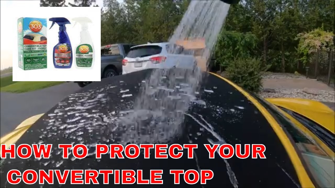 Clean and Protect Convertible Top With 303 Cleaner and Protectant