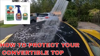 HOW TO CLEAN AND PROTECT your Convertible Top using 303 cleaner and protector. screenshot 3