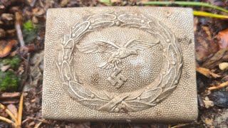Luftwaffe beltbuckle!! [#WW2METALDETECTING]