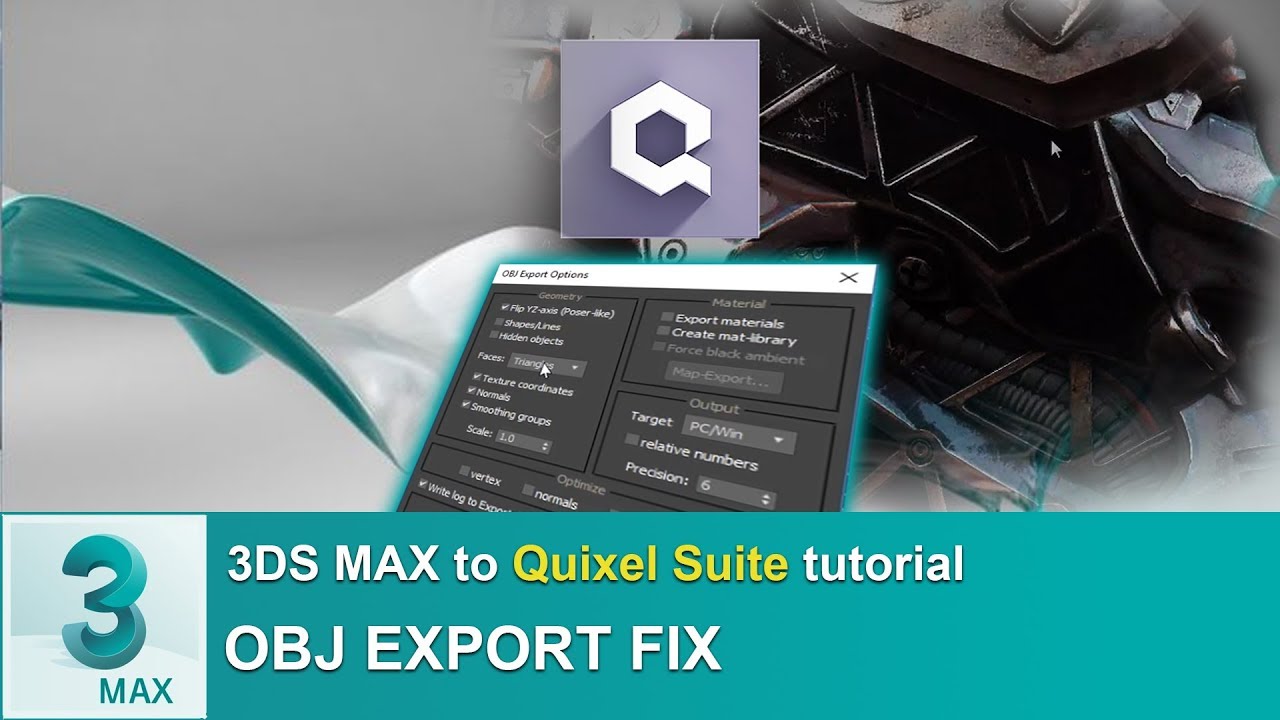 3ds Max to NDO & DDO - OBJ export settings to Fix mesh errors - YouTube