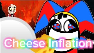 CHARLIE FROM HAZBIN HOTEL IS FED INFLATION CHEESE GETS FAT AND BIG BY POMNI FUNNY ANIMATIONS