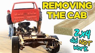 Toyota Pickup Cab Removal - Engine Stays