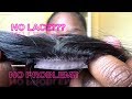 DIY FLAT NON-LACE WIG | REMOVE UGLY HUMP |