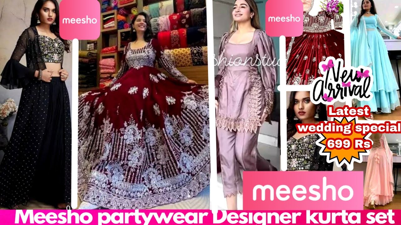 😍👗Meesho haulMeesho party wear kurta set/ 👗Designer gowns/sharara